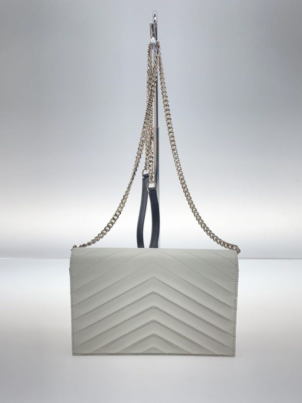 3 Saint Laurent Shoulder Bag Leather White