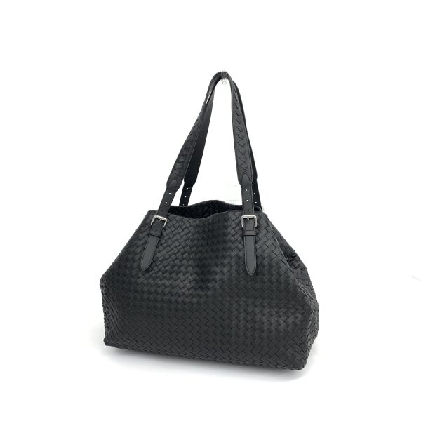 3 Bottega Veneta Tote Bag Leather Shoulder Bag Black