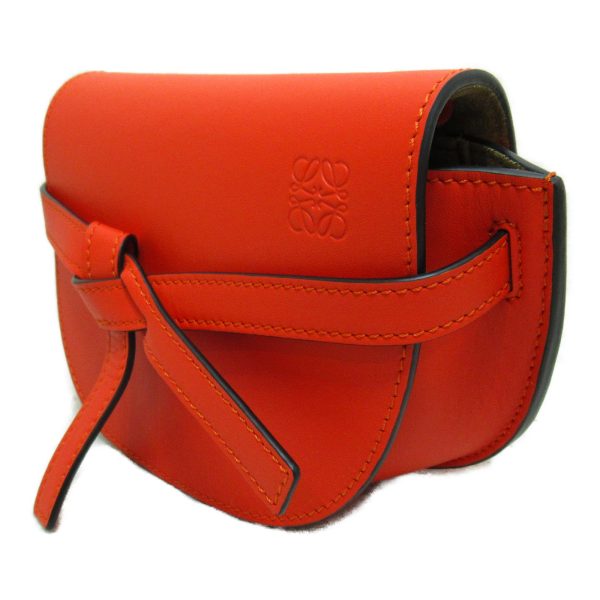 3 Loewe Mini Shoulder Bag Leather Orange