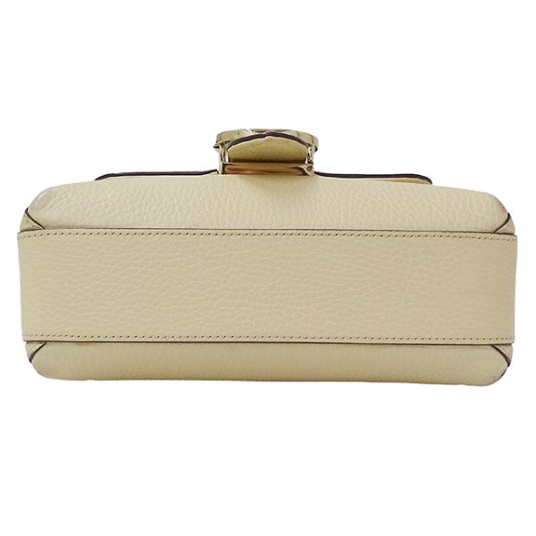 3 Gucci Interlocking Shoulder Bag Leather Ivory