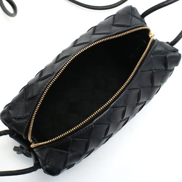 3 Bottega Veneta Shoulder Bag Mini Camera Bag Black