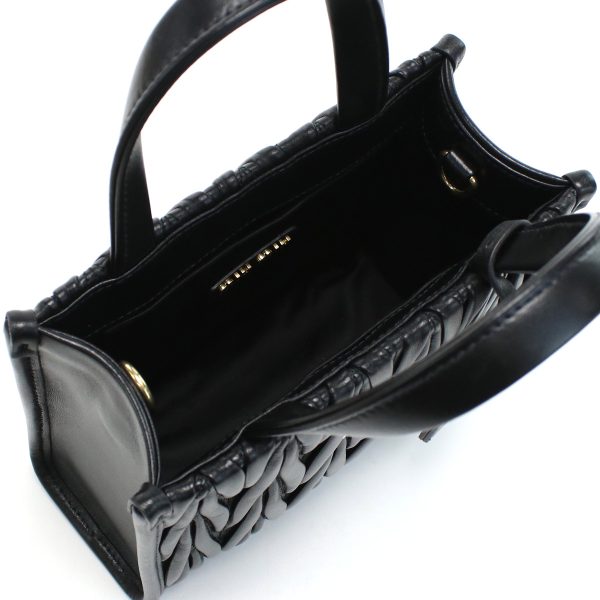 3 Miu Miu Handbag Matelasse Black