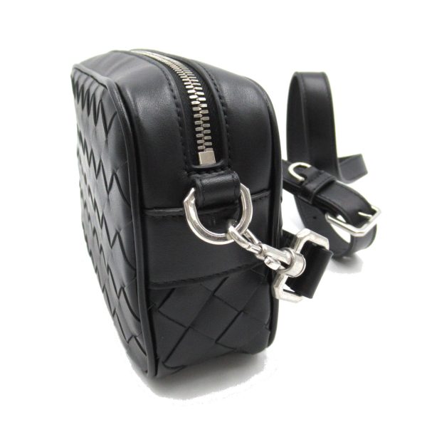 3 Bottega Veneta Mini Camera Bag Shoulder Bag Calf Black