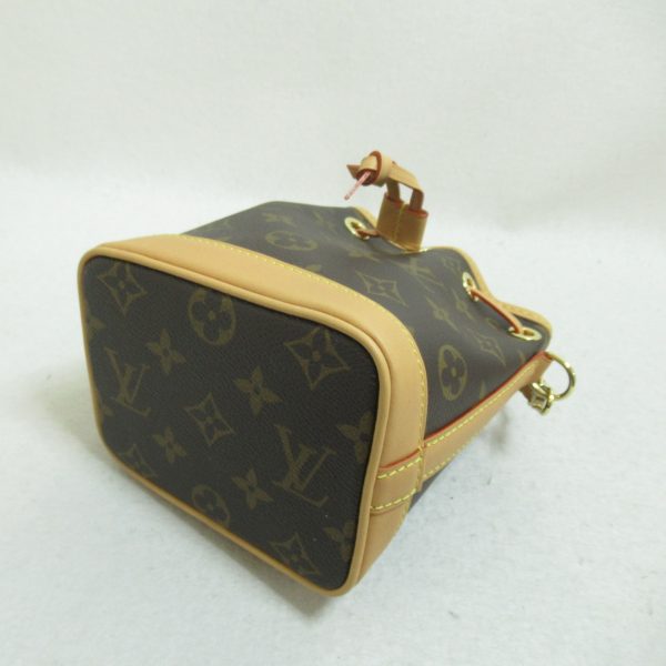 3 Louis Vuitton Nano Noe Shoulder Bag Monogram Brown