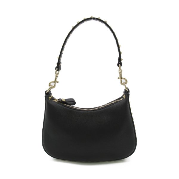 3 Valentino Shoulder Bag Leather Black