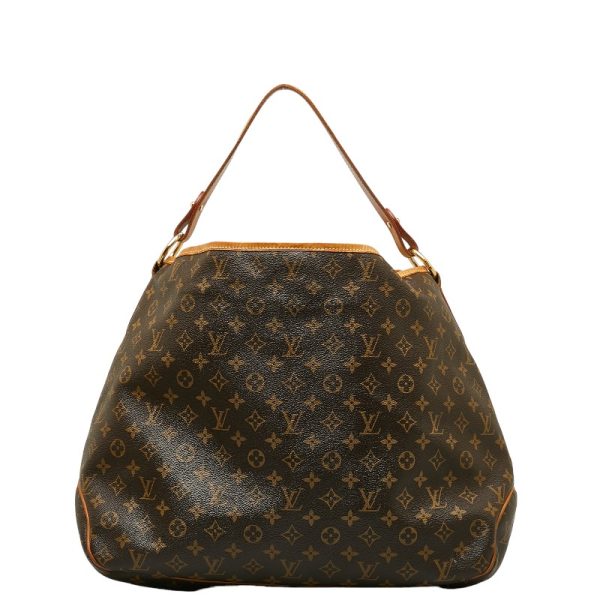 3 Louis Vuitton Monogram Delightful GM Shoulder Bag Leather Brown