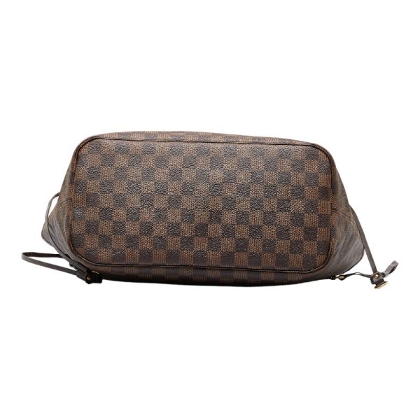 3 Louis Vuitton Damier Neverfull MM Tote Shoulder Bag Leather Brown