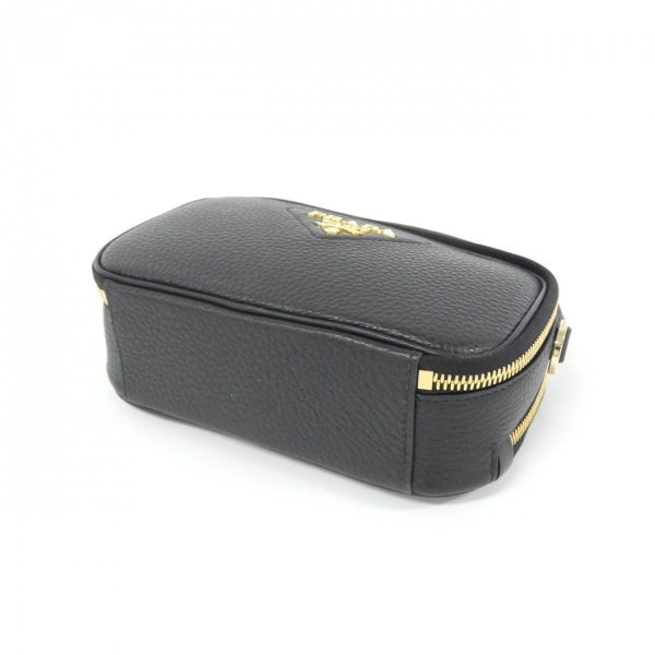 3 Prada Gold Metal Fittings Strap Included Storage Bag Nero Black