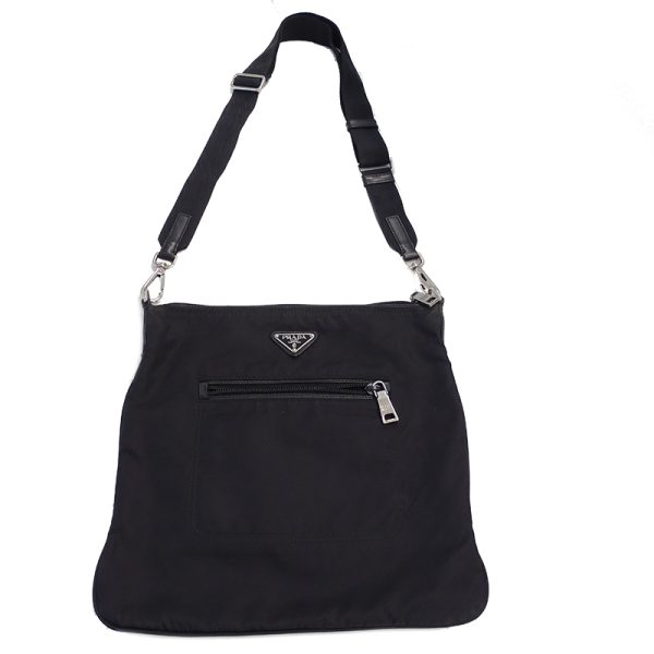 4 Prada Shoulder Bag Nylon Black