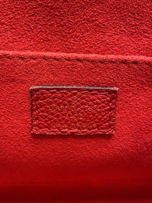 4 Louis Vuitton Metis BB Monogram Empreinte Shoulder Bag Leather Red
