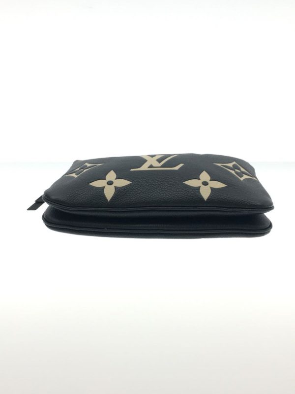 4 Louis Vuitton Monogram Giant Empreinte Double Zip Pochette Black