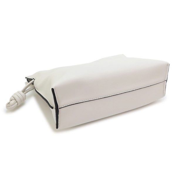 4 Loewe Clutch Bag Shoulder Bag Pochette Flamenco Clutch Mini White