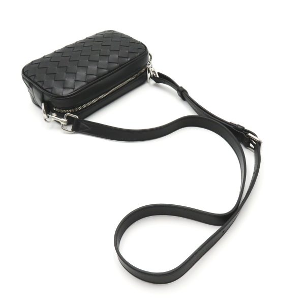 4 Bottega Veneta Mini Camera Bag Shoulder Bag Calf Black