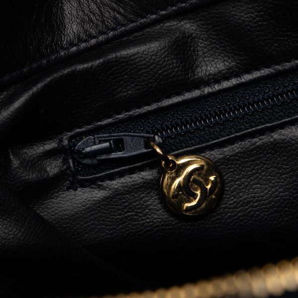 4 Chanel Cocomark Tote Bag Shoulder Bag Leather Black