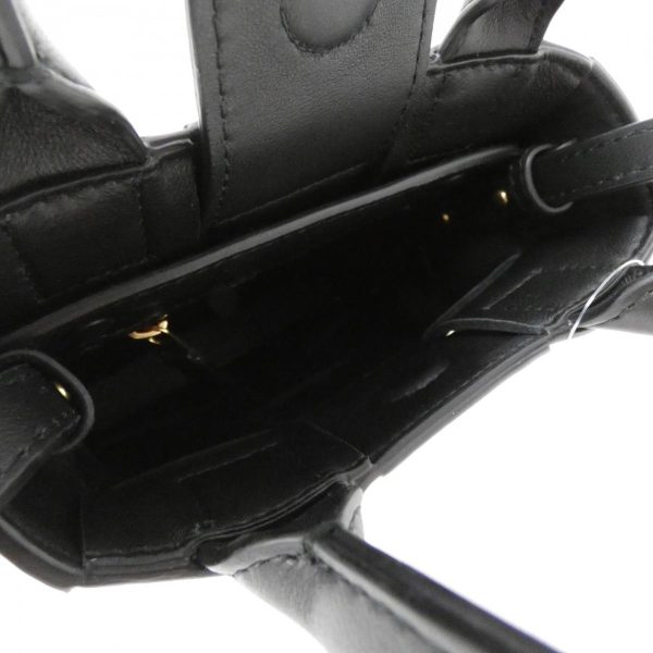 4 Bottega Veneta Zipper Pocket Strap Included Storage Bag Nero Black