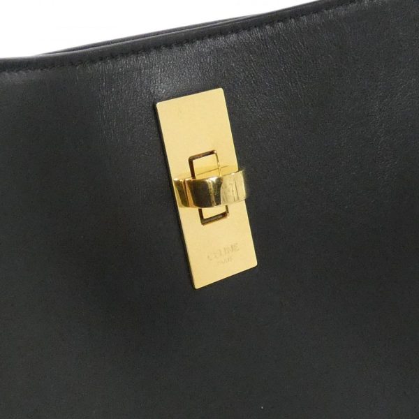 4 Celine 16 Bucket Calf Gold Metal Fittings Black