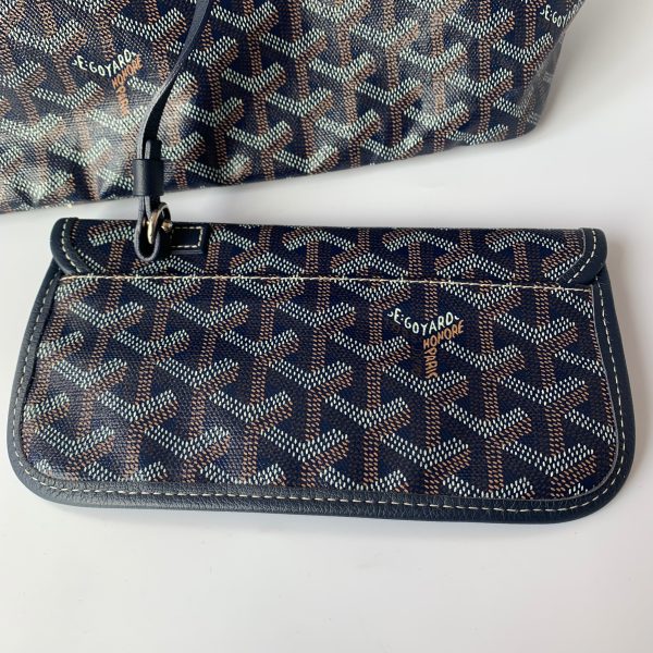 40001708829723 pic hd Goyard Saint Louis Tote PM Medium Navy