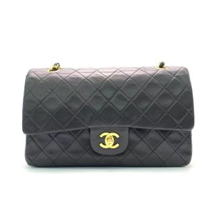 Chanel Saint Laurent Paris Clutch Bag Monogram Dark Gray