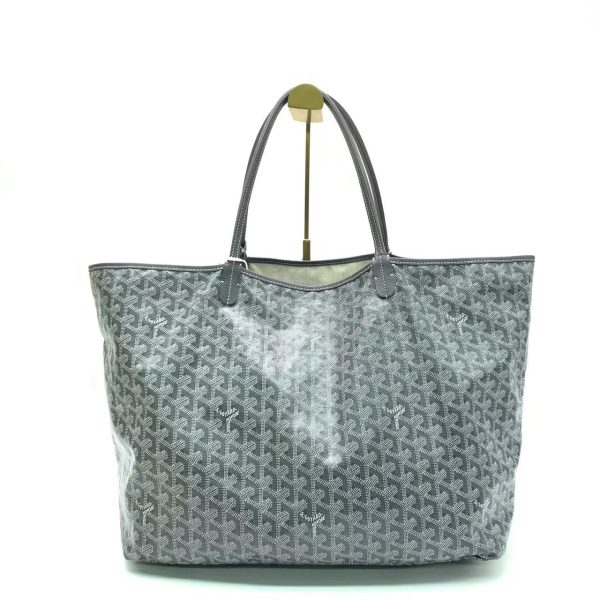 Saint Louis Goyard Saint Louis Tote GM Large Grey Goyardine Canvas