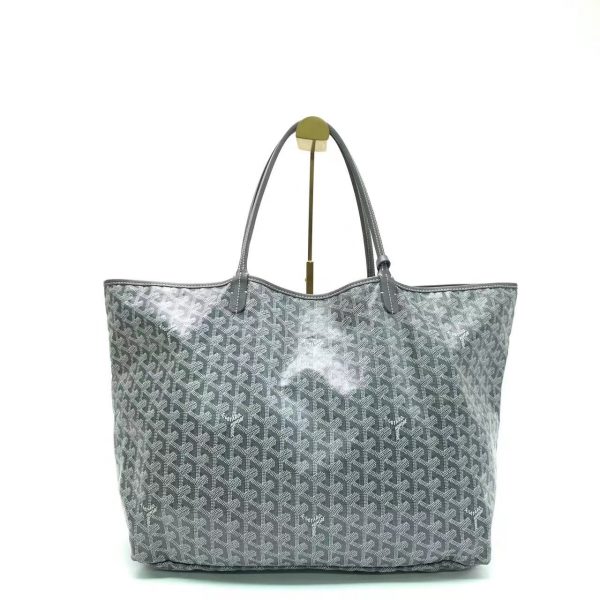 Goyard Goyard Saint Louis Tote GM Large Grey Goyardine Canvas