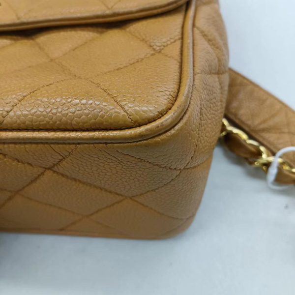 43161708744497 pic Chanel Classic Flap Vintage Camel Caviar Leather 24k Gold Plated Big CC Logo