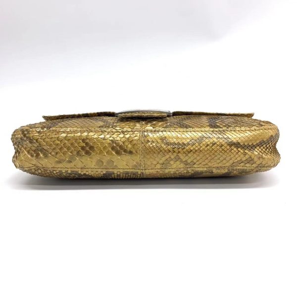 Python Fendi Baguette Brown Python Leather Snake Print