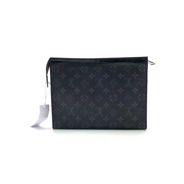 Mens Louis Vuitton Voyage Clutch Black Monogram Mens