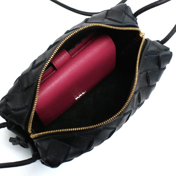 5 Bottega Veneta Shoulder Bag Mini Camera Bag Black
