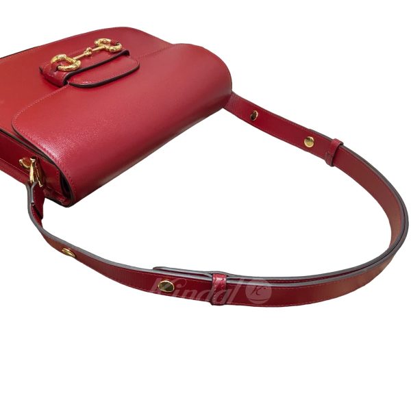 5 Gucci Horse Pit 1955 Shoulder Bag Red