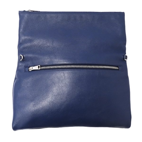 5 Prada Clutch Bag Shoulder Bag 2way Leather Blue