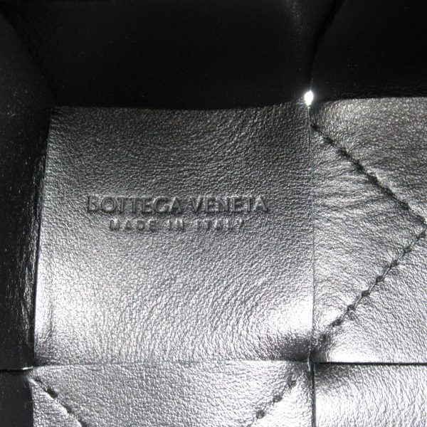 5 Bottega Veneta Cassette Mini Shoulder Bag Lambskin Black