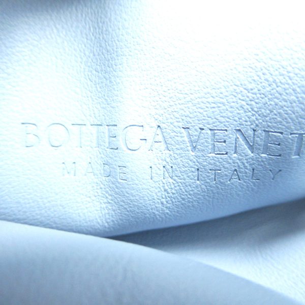 5 Bottega Veneta Shoulder Bag Clutch Bag Lambskin Blue