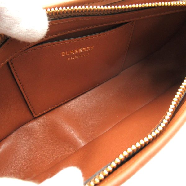 5 Burberry Shoulder Bag Leather Brown