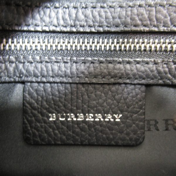 5 Burberry Boston Bag Nylon Leather Black