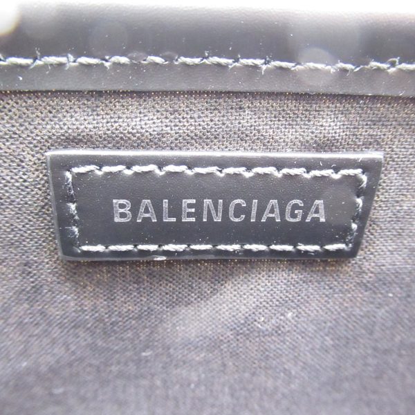 5 Balenciaga Cabas 2way Shoulder Bag Leather Ivory Black