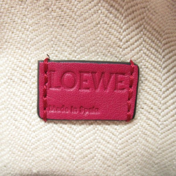 5 Loewe Puzzle Bag Mini Shoulder Bag Leather Bordeaux Wine Red