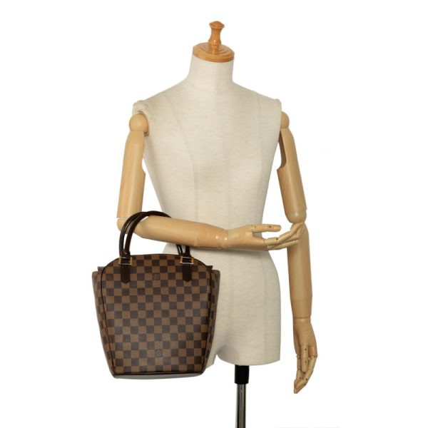 5 Louis Vuitton Damier Sarria Handbag Leather Brown