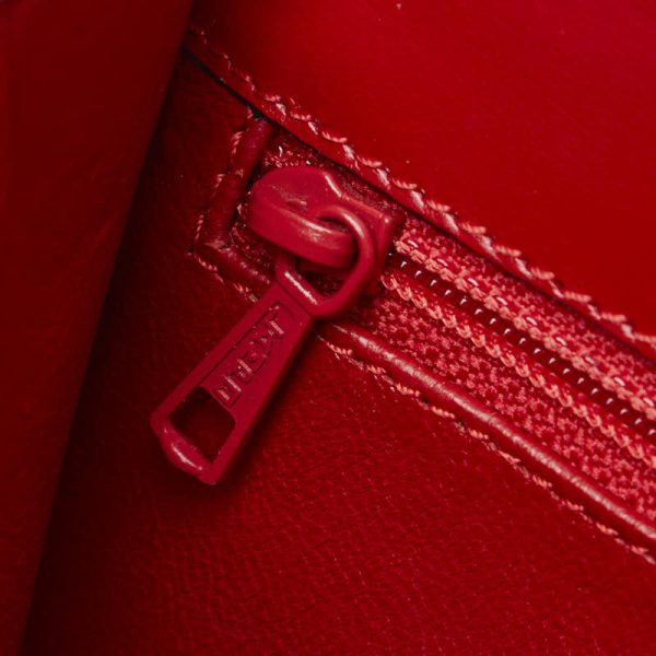 5 Celine Handbag Leather Red