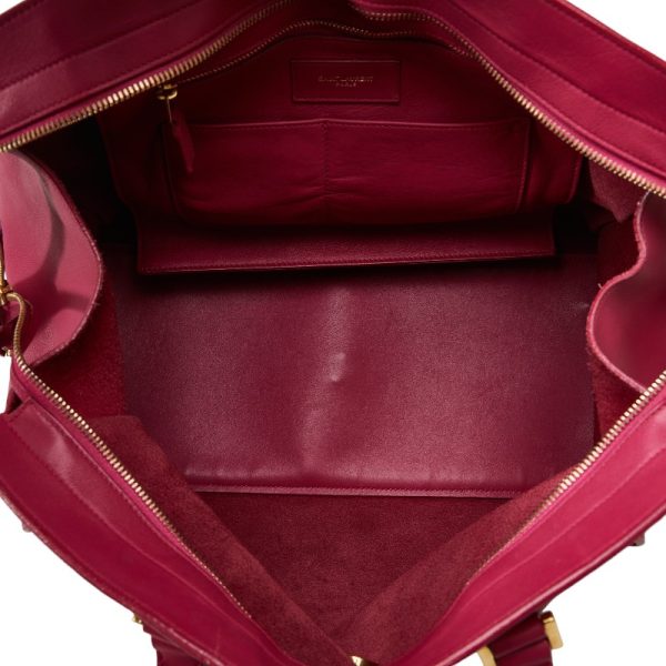 5 Saint Laurent Classic Handbag Leather Pink