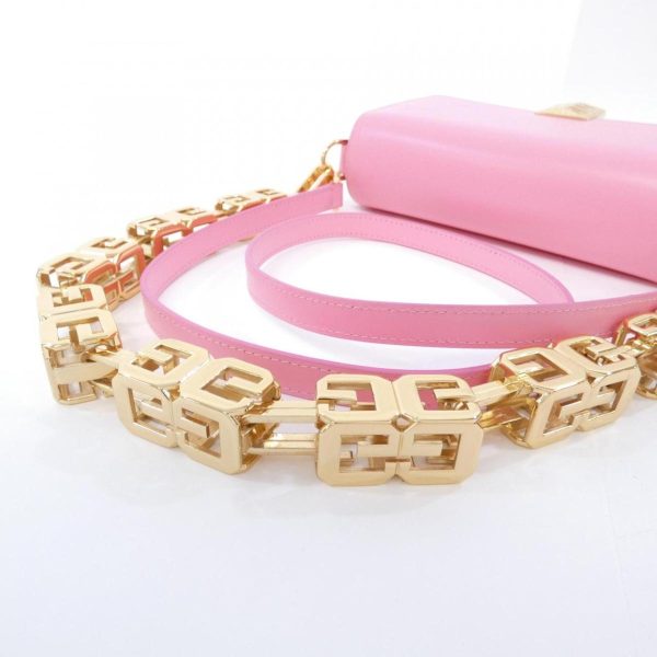 5 Givenchy 4G Chain Medium Bag Shoulder Bag Bright Pink