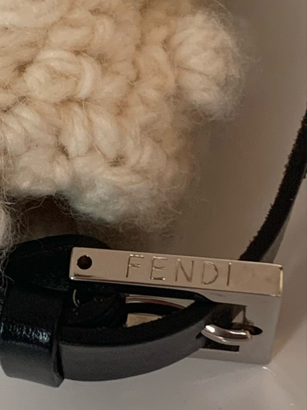 54381697797630 pic hd Fendi Mamma Baguette White Wool Pom pom