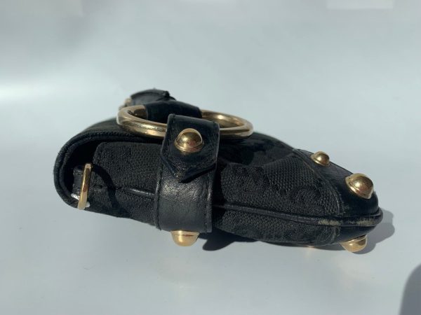 59631699784448 pic hdLarge Gucci Horsebit 1955 Chain Cloth Black Gucci Monogram with Iconic Gucci Strip