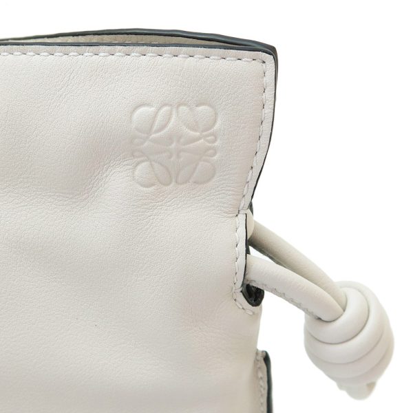 6 Loewe Clutch Bag Shoulder Bag Pochette Flamenco Clutch Mini White