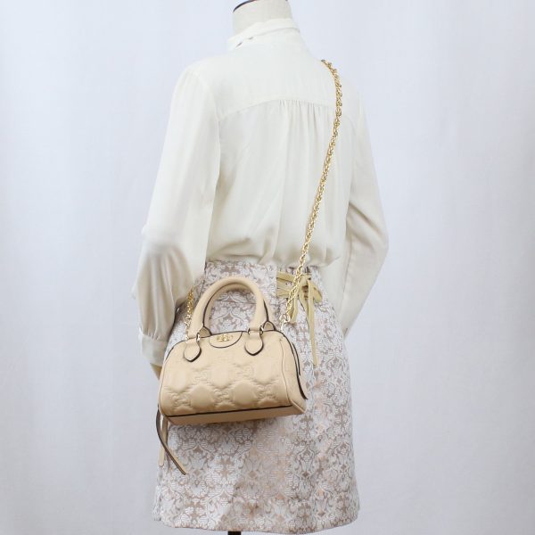 6 Gucci Crossbody Shoulder Bag GG Beige