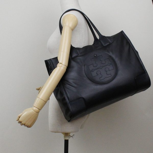 6 Tory Burch Leather Tote Bag Black