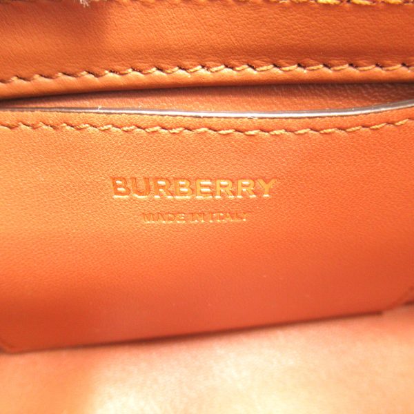 6 Burberry Shoulder Bag Leather Brown