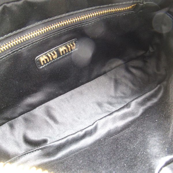 6 Miu Miu Shoulder Bag Leather Black