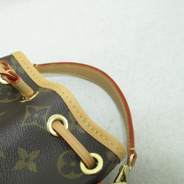 6 Louis Vuitton Nano Noe Shoulder Bag Monogram Brown