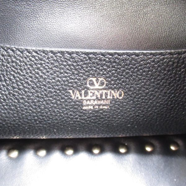 6 Valentino Shoulder Bag Leather Black