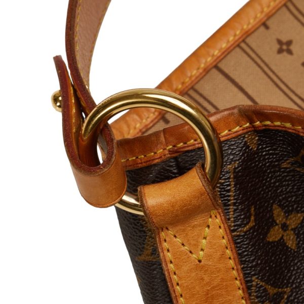 6 Louis Vuitton Monogram Delightful GM Shoulder Bag Leather Brown